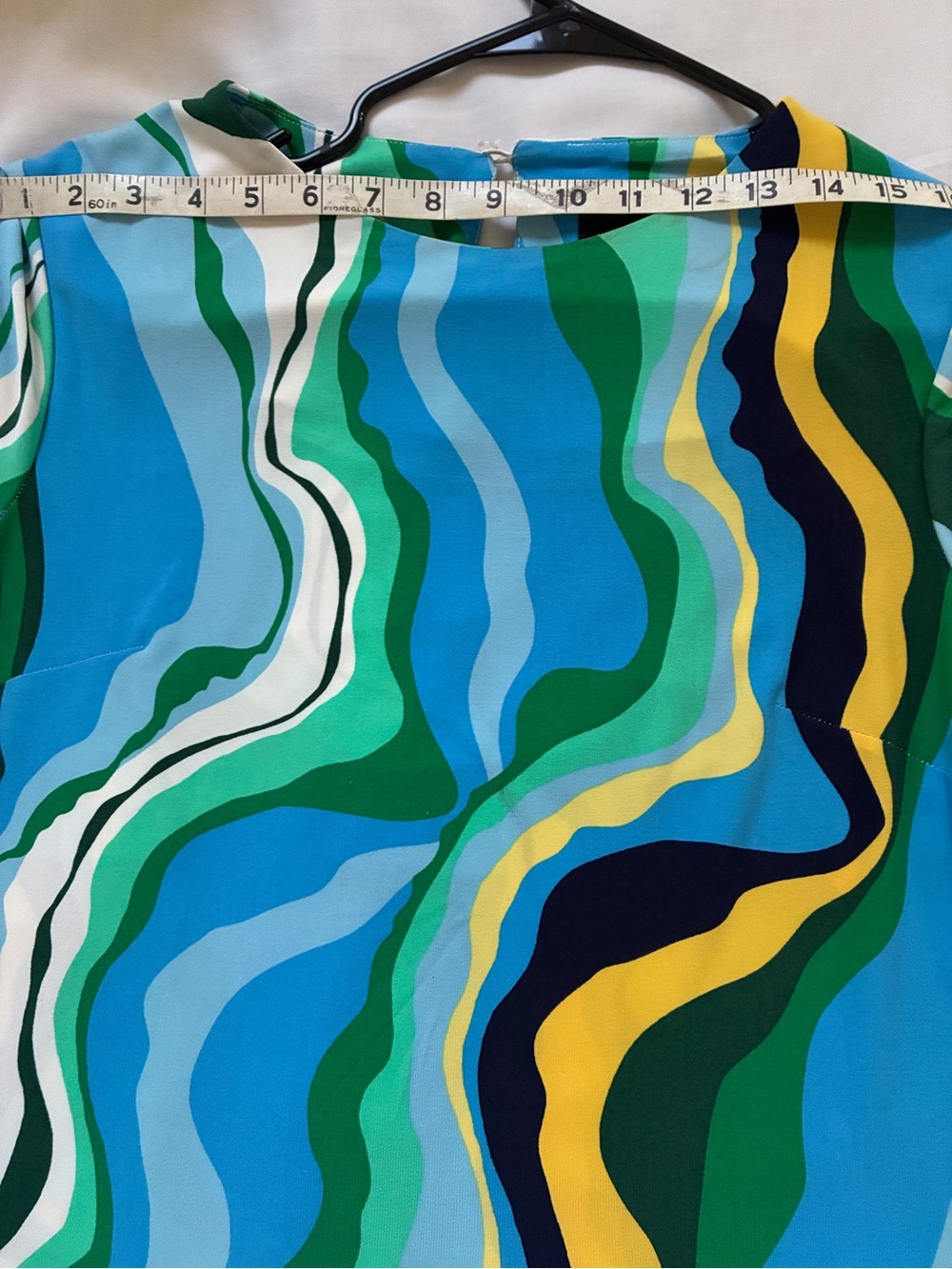 Donna Morgan Multicolor Wave Pattern Dress - Picture 8 of 8